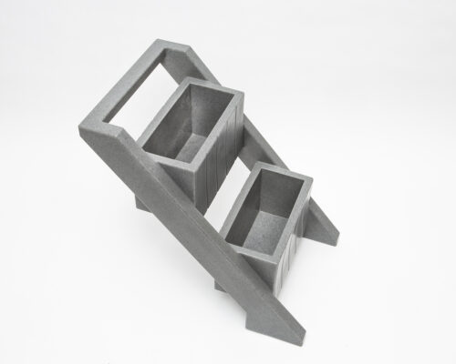 Angled Garden Bed - Dark Granite