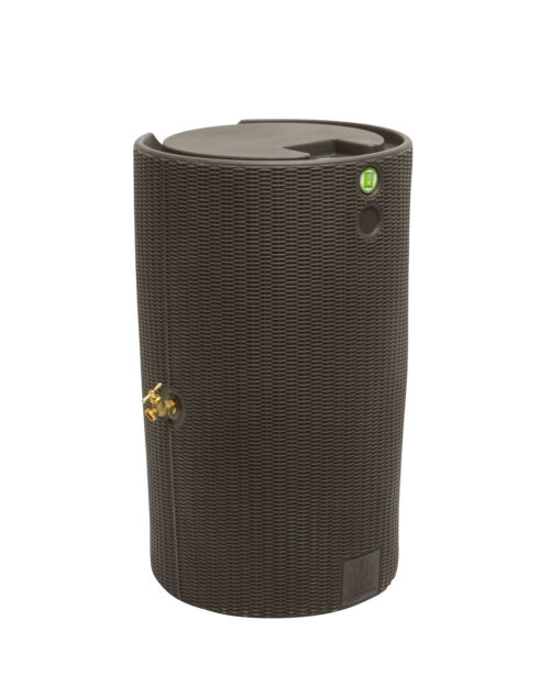 Impressions Bali 50 Gallon Flat Top Rain Saver - Dark Brown