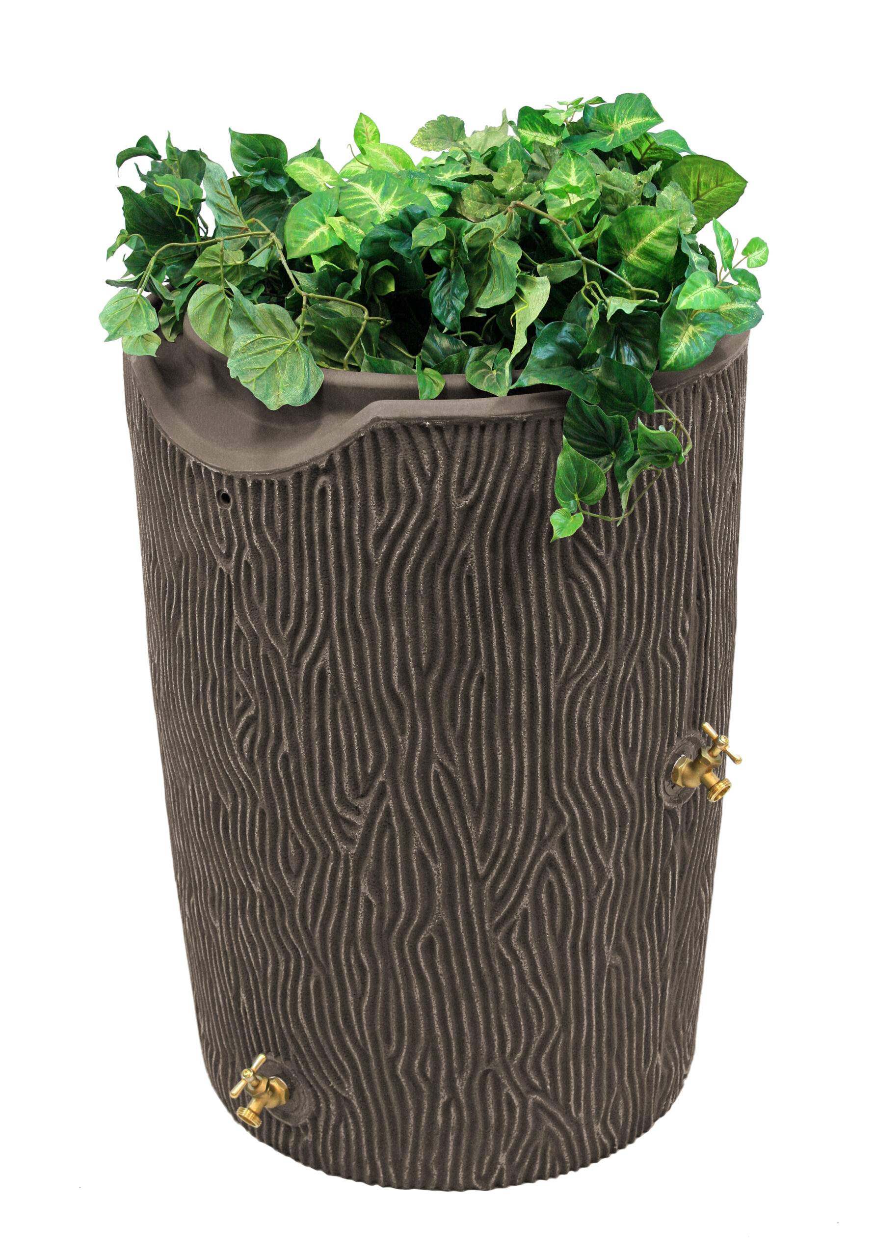 Impressions Bark 50 Gallon Rain Saver - Oak