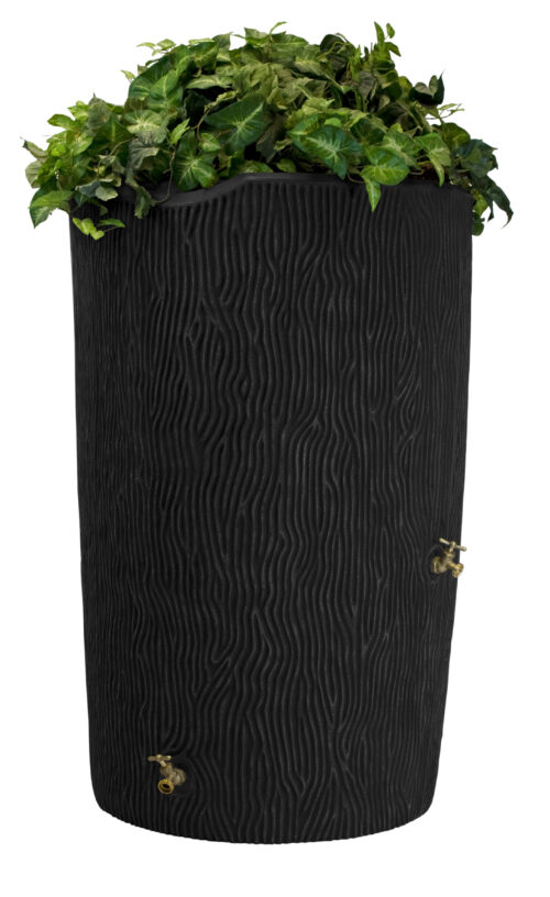 Impressions Bark 90 Gallon Rain Saver - Black