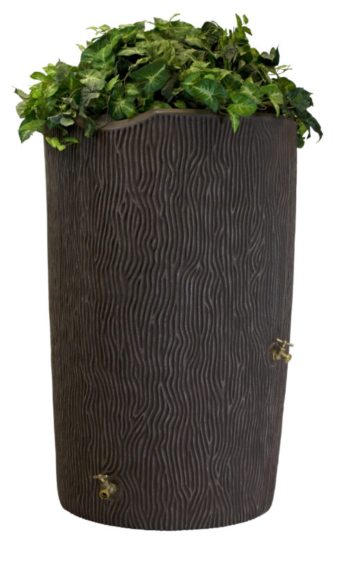 Impressions Bark 90 Gallon Rain Saver - Oak
