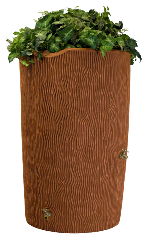 Impressions Bark 90 Gallon Rain Saver - Terra Cotta