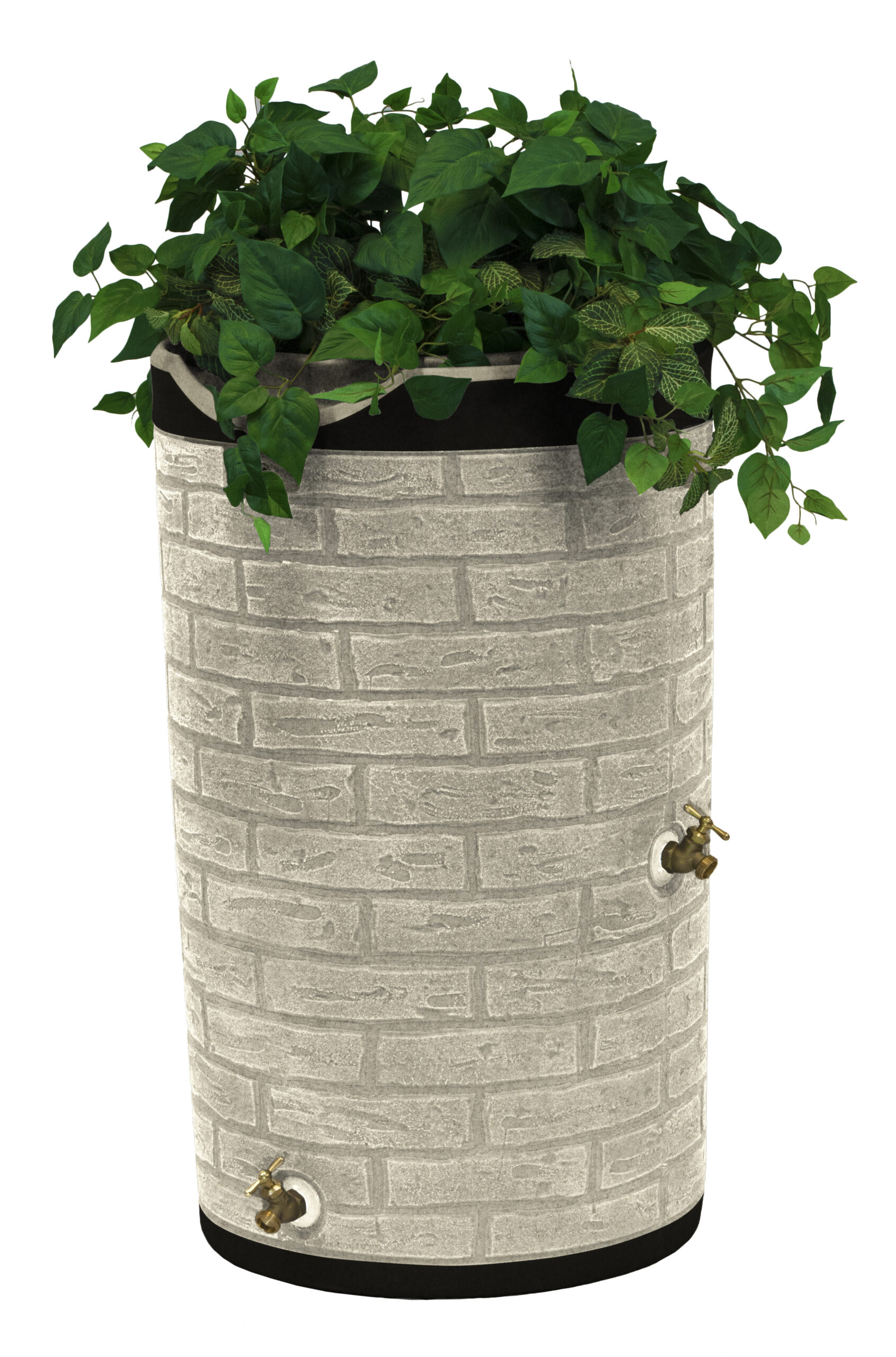 Impressions Downton 50 Gallon Rain Saver - Darkened Ribs - Sandstone