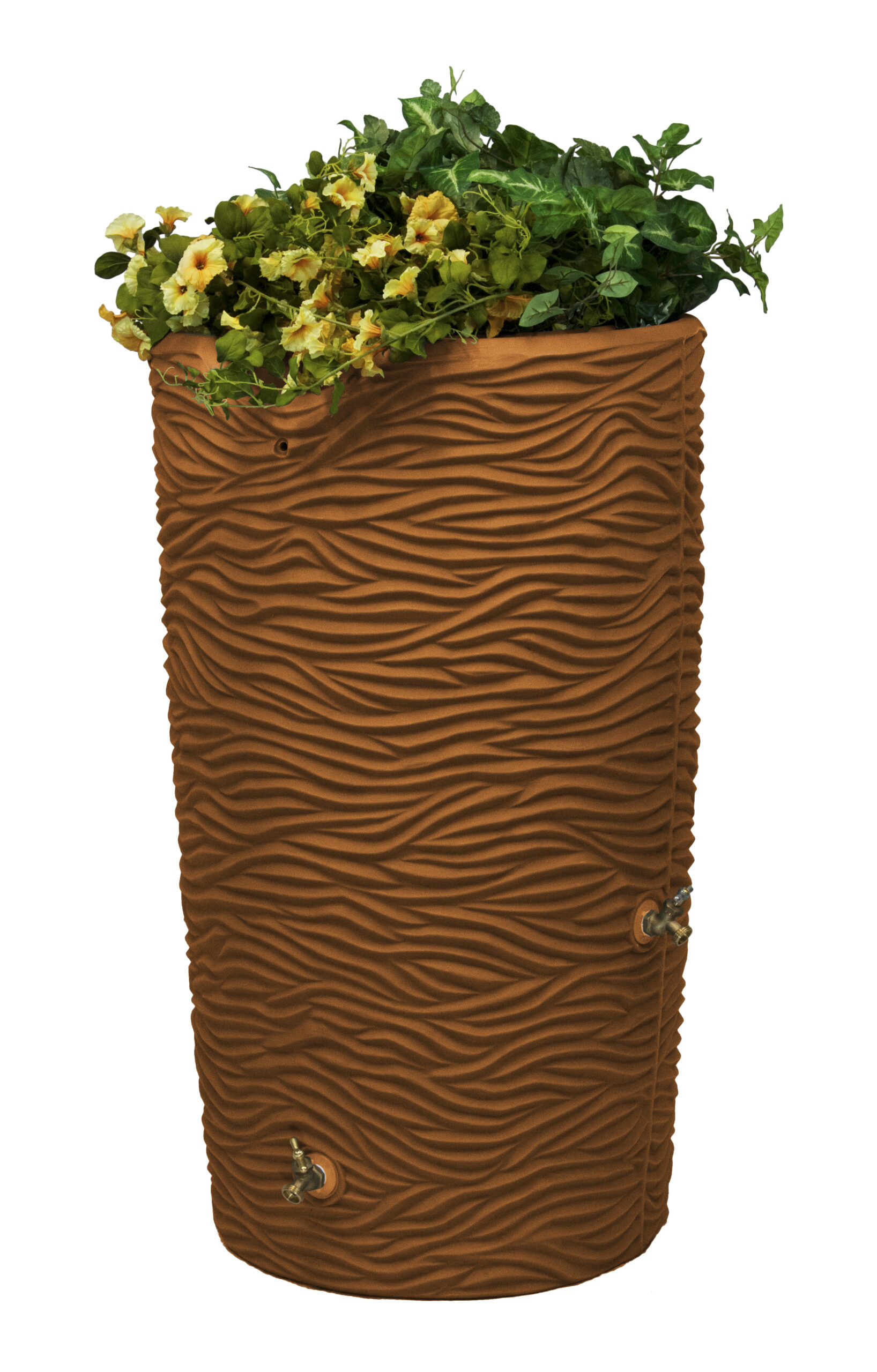 Impressions Palm 65 Gallon Rain Saver - Terra Cotta