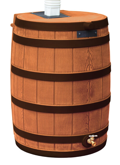 Rain Wizard 40 Gallon Rain Barrel with Darkened Ribs - Terra Cotta