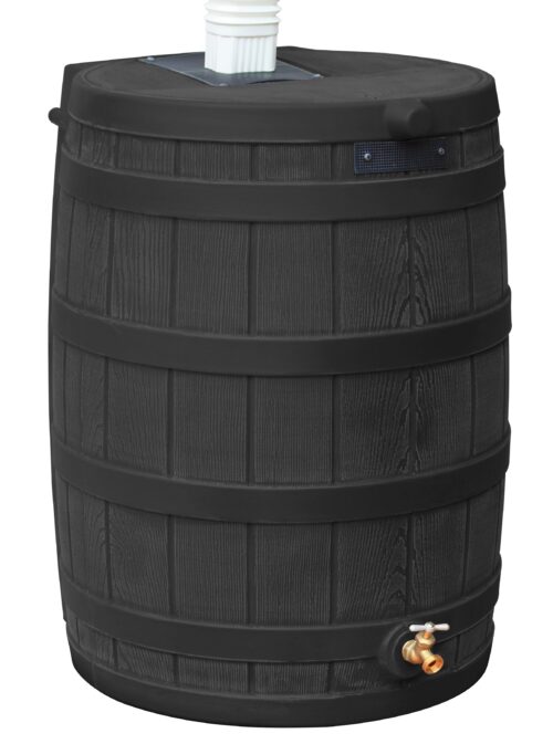 Rain Wizard 50 Gallon Rain Barrel - Black