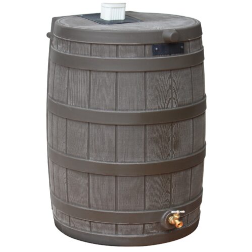 Rain Wizard 50 Gallon Rain Barrel - Oak