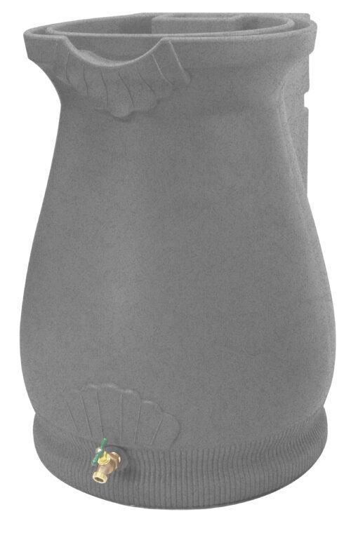 Rain Wizard Urn 65 Gallon Rain Barrel - Dark Granite