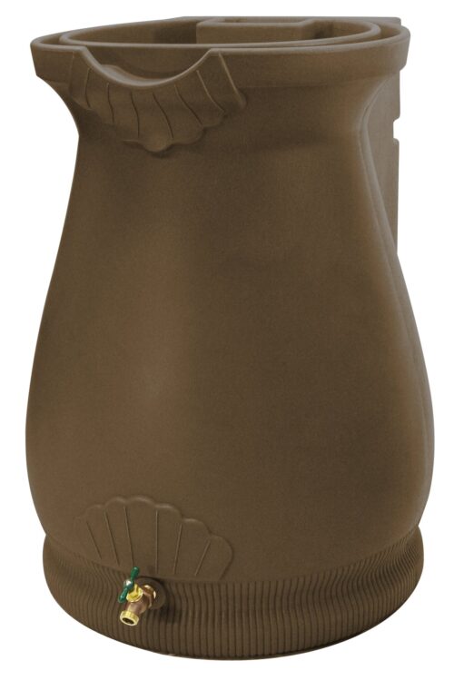 Rain Wizard Urn 65 Gallon Rain Barrel - Oak