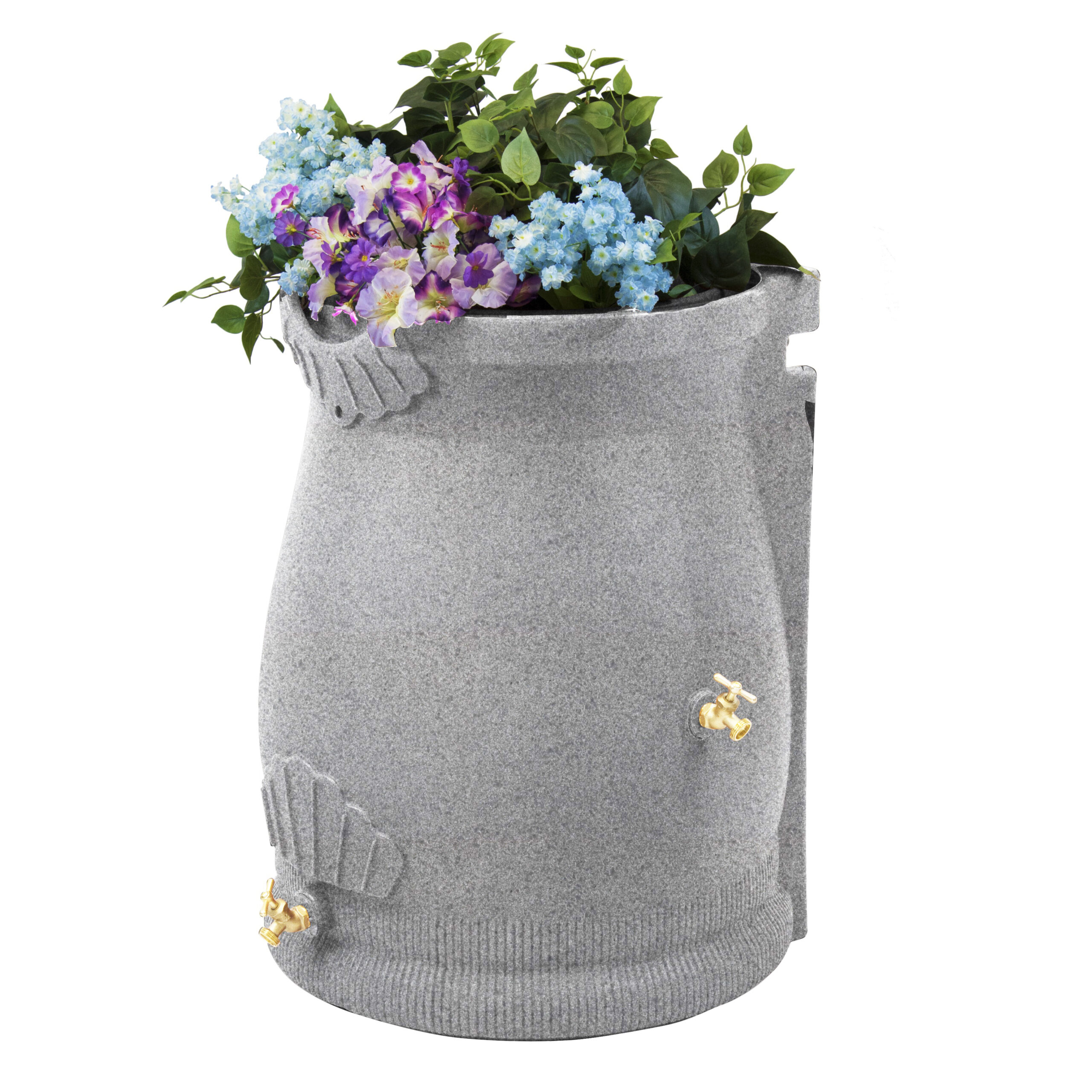Rain Wizard Urn 50 Gallon Rain Barrel - Light Granite