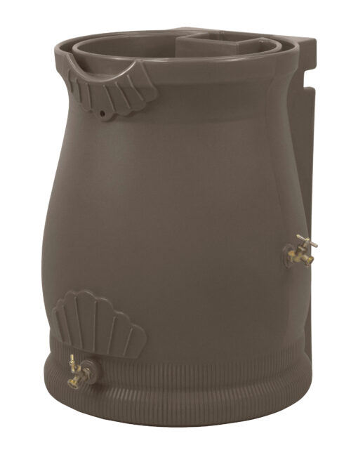 Rain Wizard Urn 50 Gallon Rain Barrel - Oak