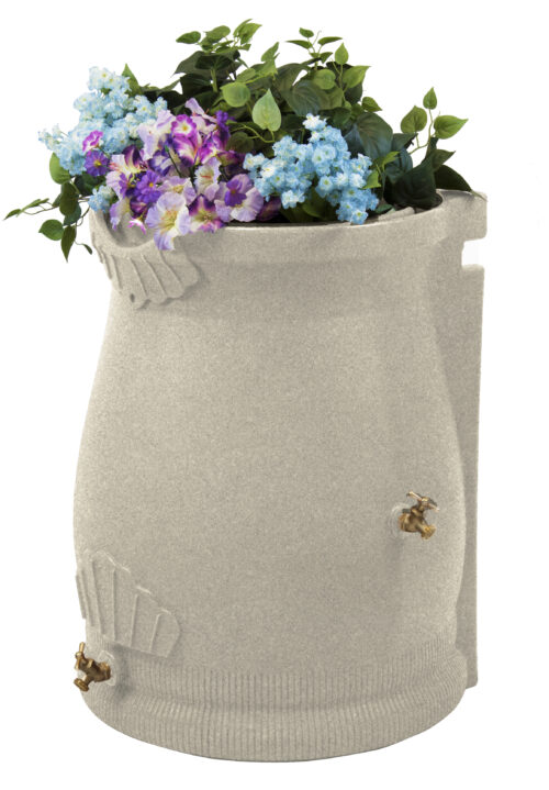 Rain Wizard Urn 50 Gallon Rain Barrel - Sandstone